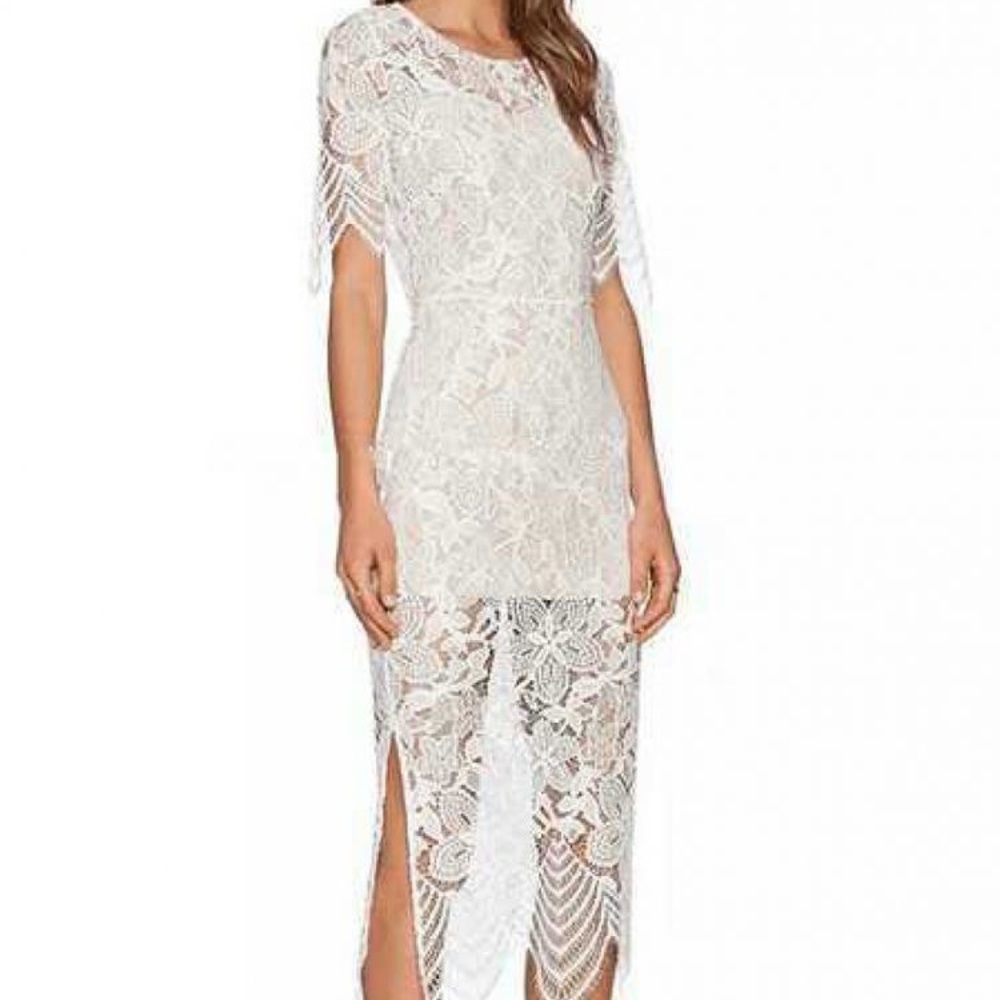 For Love and Lemons Luna Lace Lace Maxi Dress